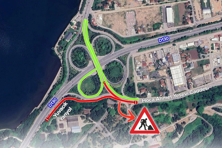 Kocaeli'de&nbsp;Başiskele istikametinde yol &ccedil;alışması