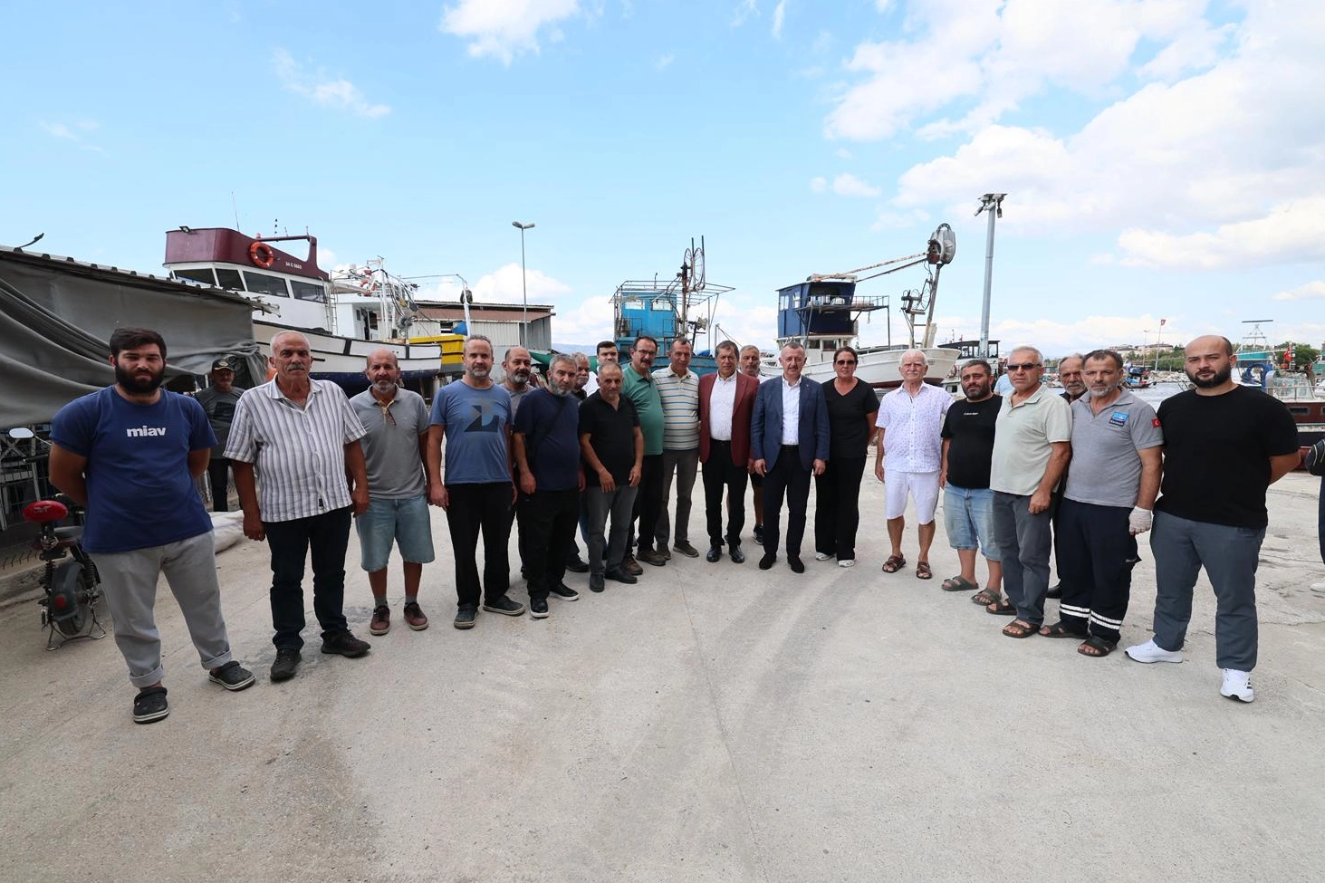 Kocaeli'de Başan B&uuml;y&uuml;kakın balık&ccedil;ılarla geleneği bozmadı