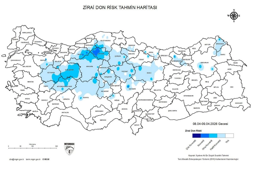Tekirdağ&rsquo;dan zirai don uyarısı!