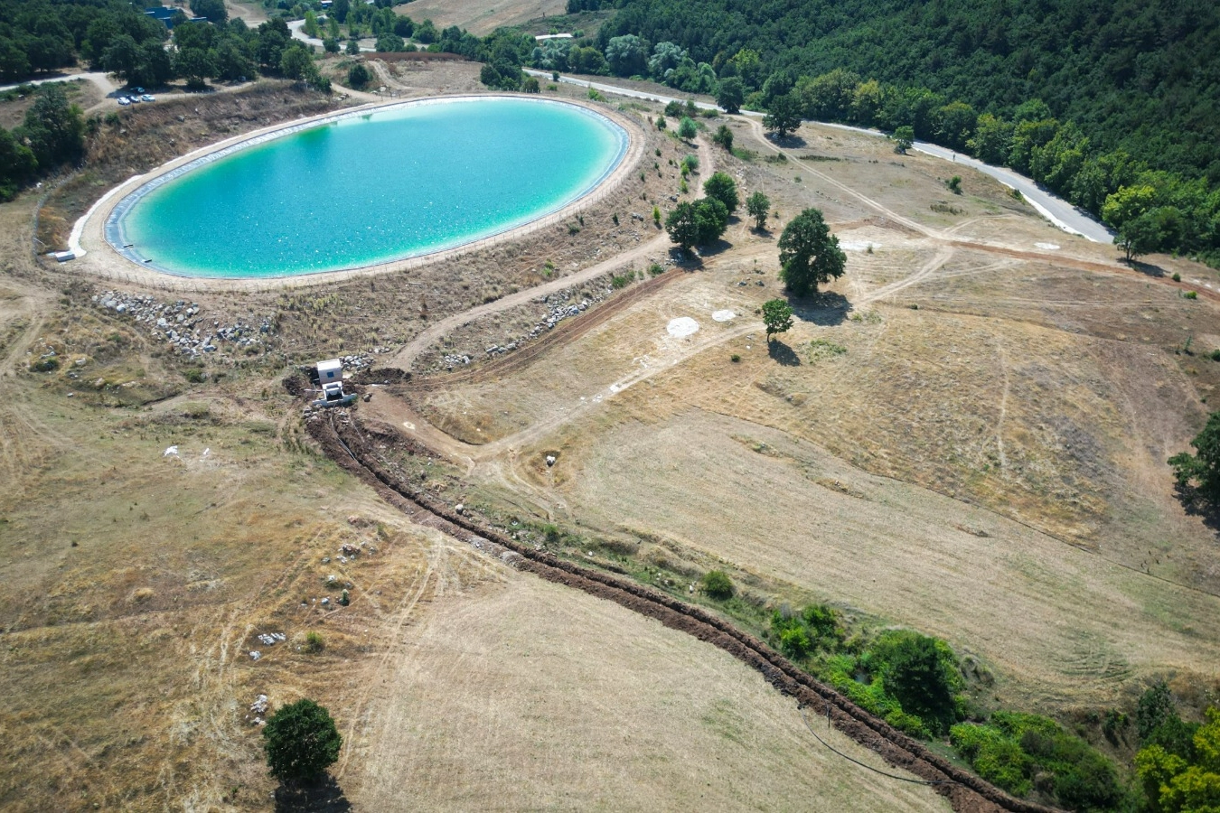 Bursa Gemlik&rsquo;te sulama tesisi kısa s&uuml;rede y&uuml;zde 80 tamamlandı