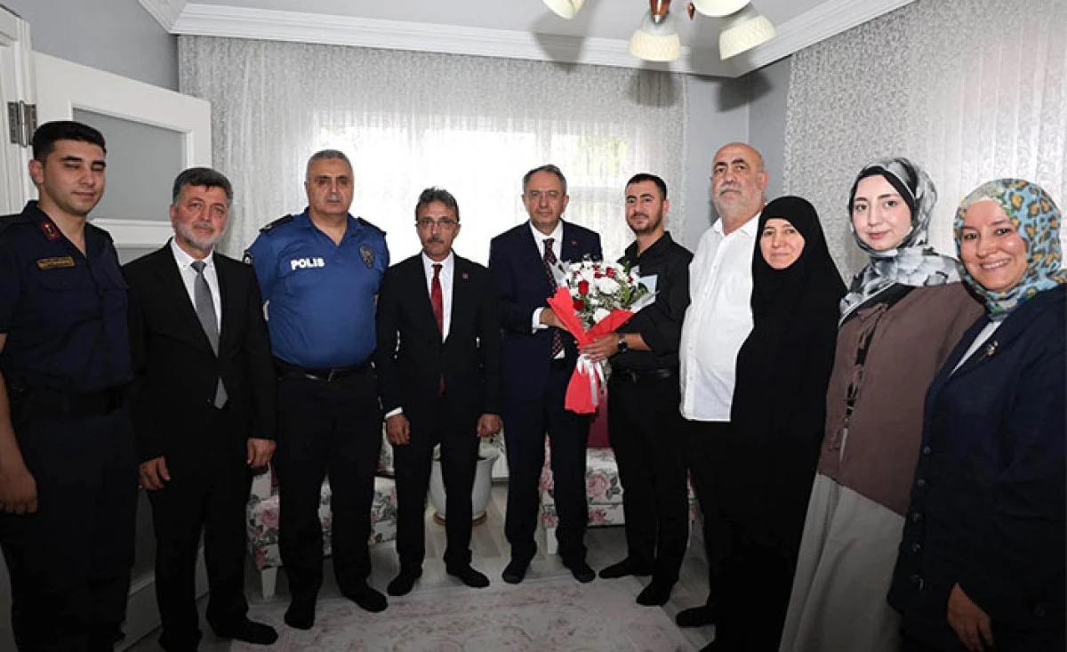 Başkan Şenol Din&ccedil; 15 Temmuz Gazilerini Ziyaret Etti