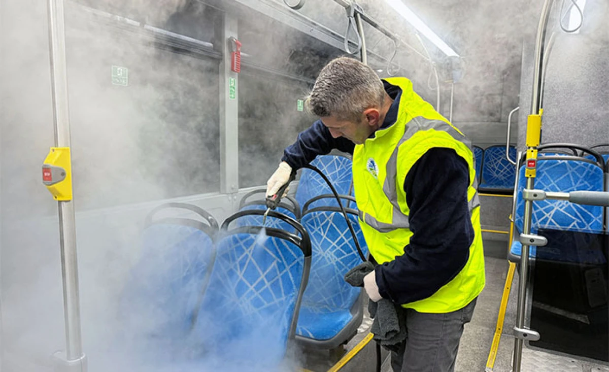 B&uuml;y&uuml;kşehir&rsquo;in Toplu Taşıma Ara&ccedil;larında Hijyen &Ouml;nceliği En &Uuml;st Seviyede