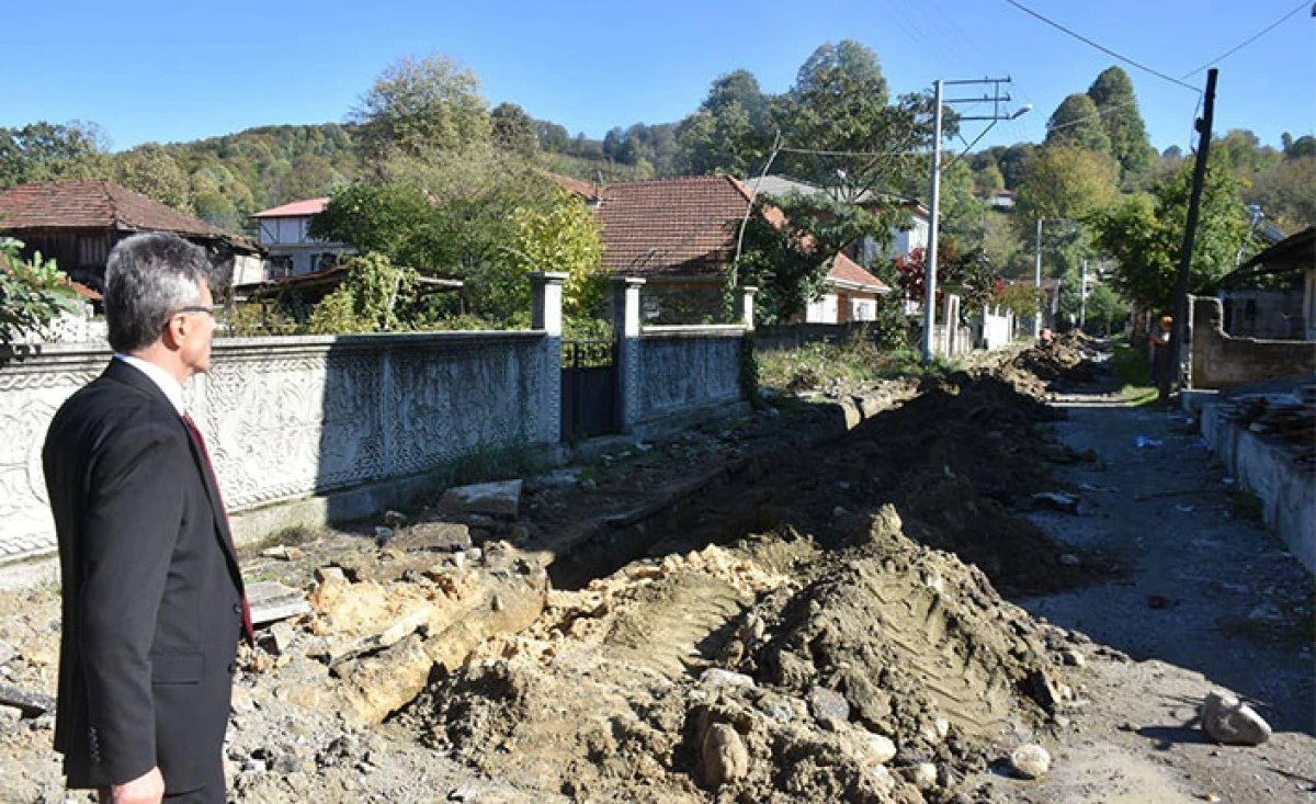 Dinç, Değirmendere’de Doğalgaz Çalışmalarını İnceledi