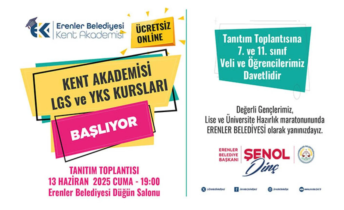 Dinç Kent Akademisini Tanıtacak