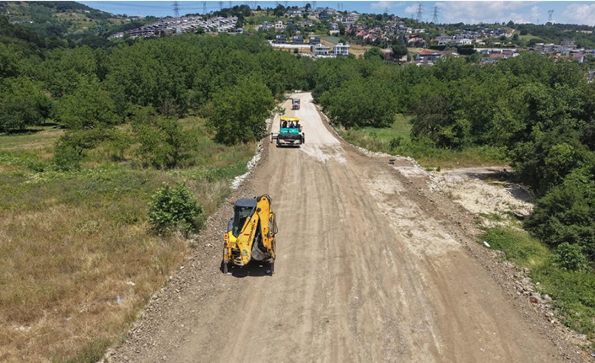 Esentepe&rsquo;de Bağlantı Yolu &Ccedil;alışmaları Başladı
