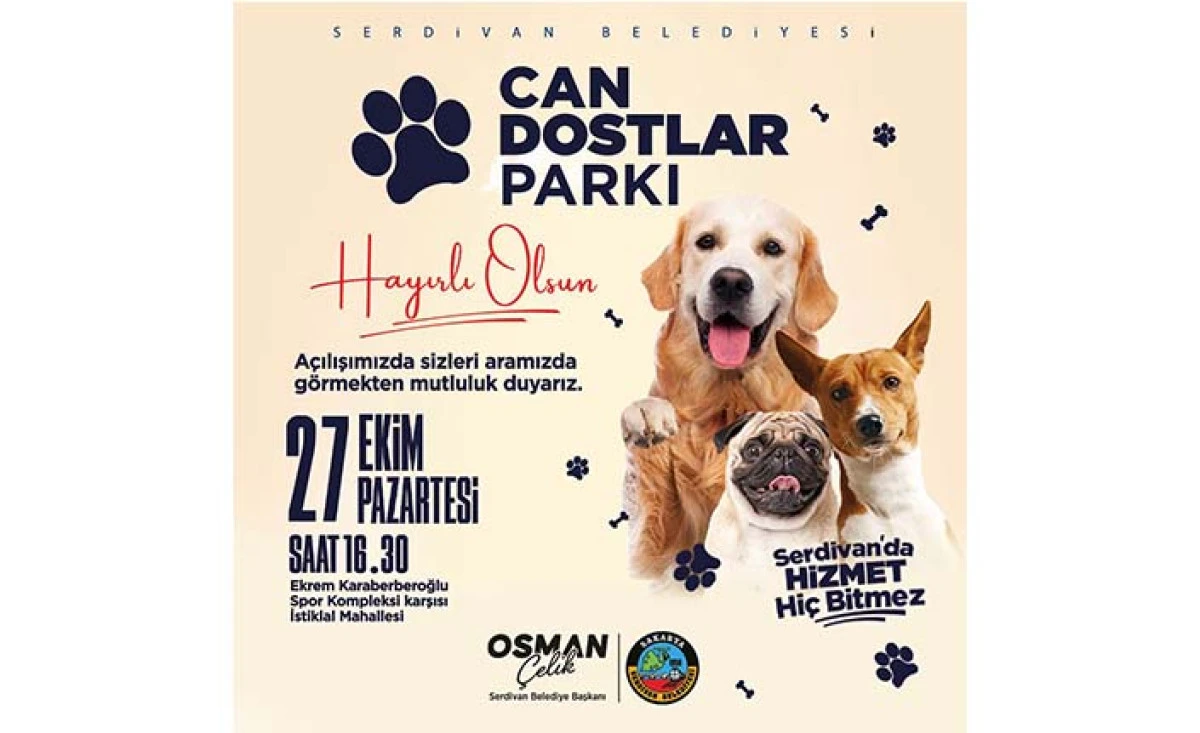 Evcil Hayvanlar İçin Yeni Yaşam Alanı: Can Dostlar Parkı  Açılıyor