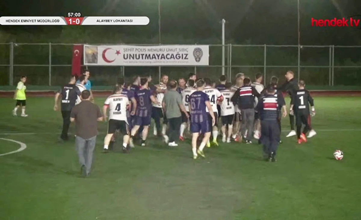 Hendek Kaymakamlık Turnuvasında Olaylı Ma&ccedil;