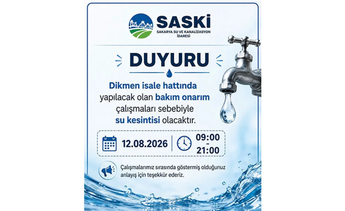 Hendek&rsquo;te 26 Mahallede Su Kesintisi&hellip;