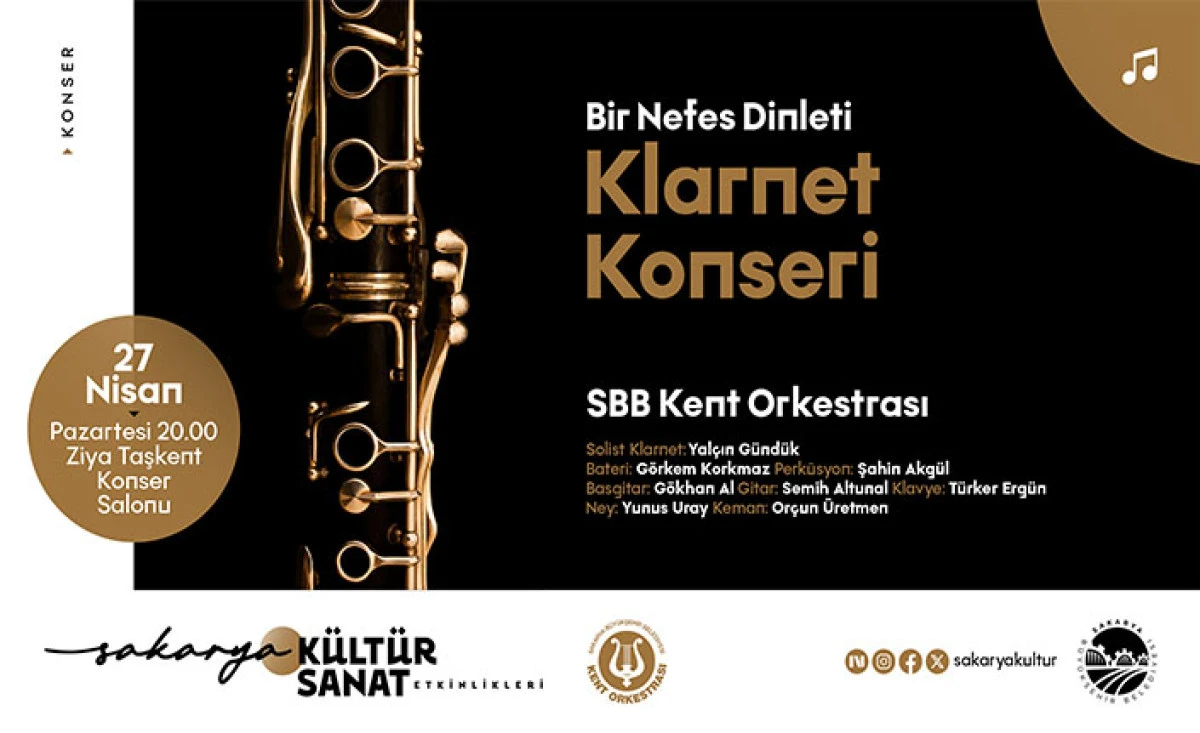Kent Orkestrası&rsquo;ndan &ldquo;Bir Nefes Dinleti&rdquo; Klarnet Konseri