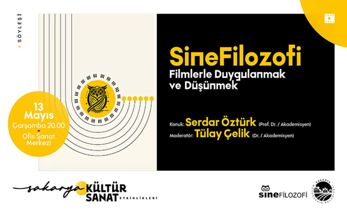 Mayıs K&uuml;lt&uuml;r Sanat Takviminde &ldquo;Sinefilozofi&rdquo; Buluşması