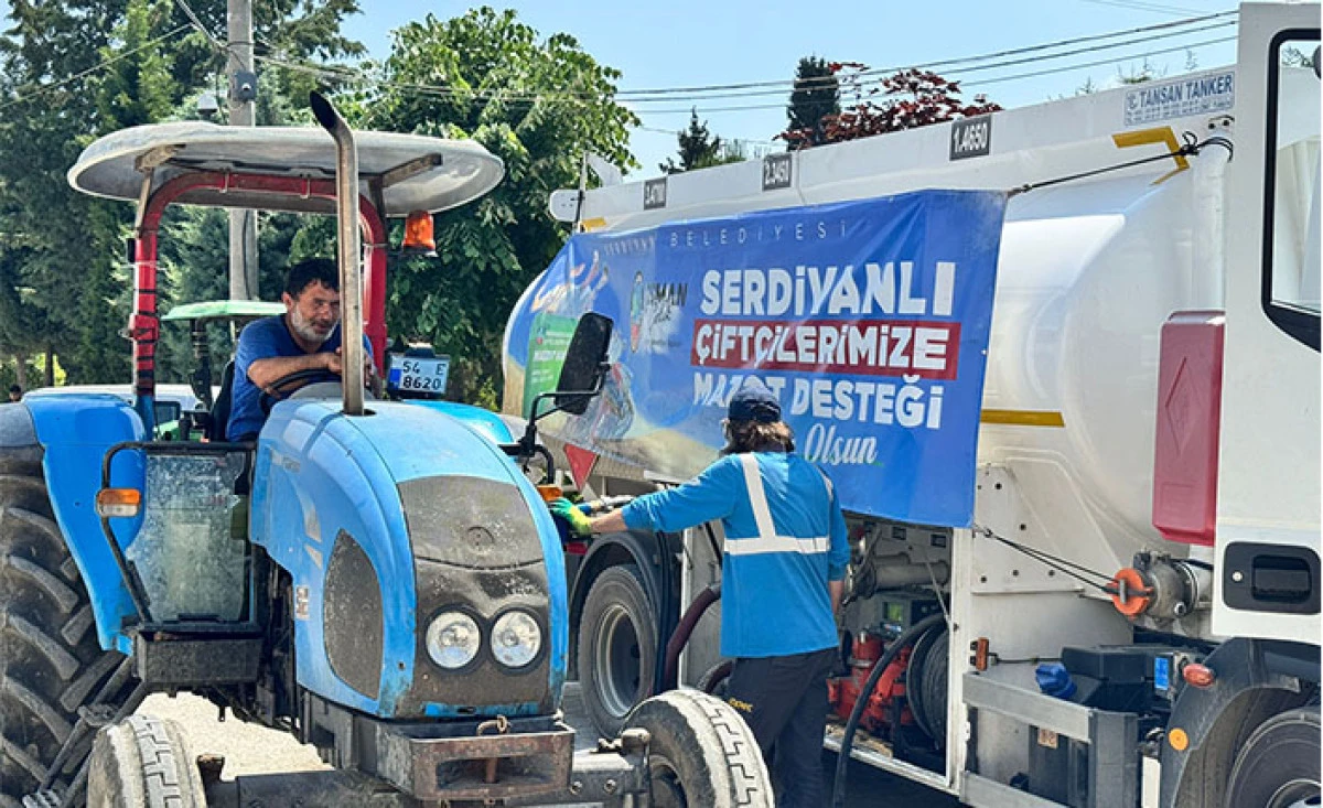 Mazot Desteği Aralık Mahallesi&rsquo;nde &Uuml;reticilere Ulaştırıldı