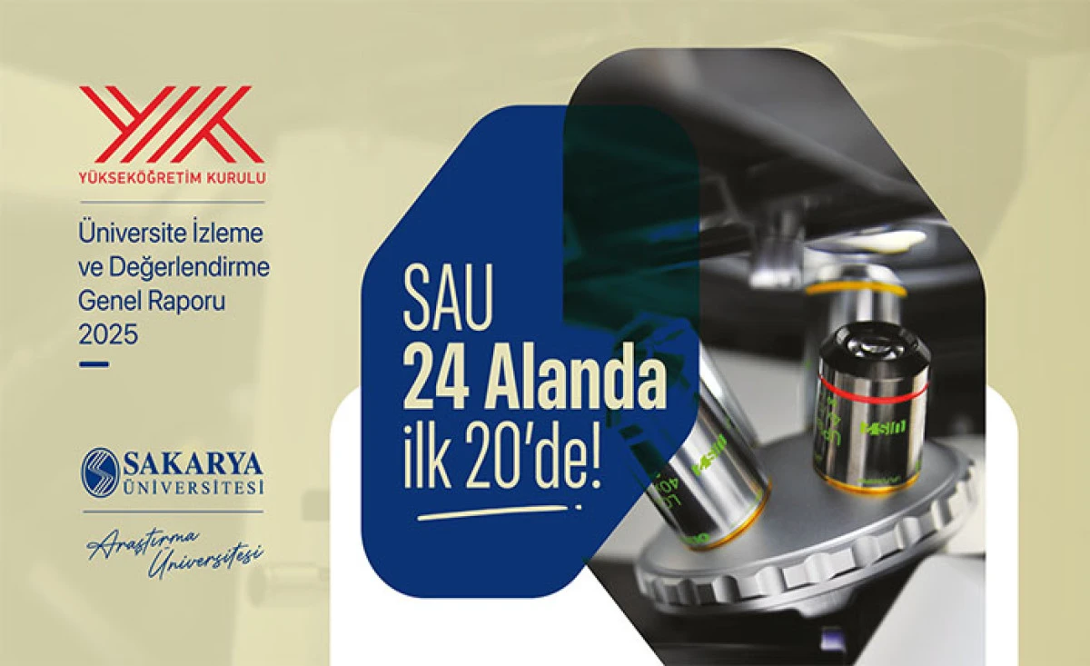 Sakarya &Uuml;niversitesi Y&Ouml;K İzleme ve Değerlendirme Raporuna G&ouml;re 24 Kategoride İlk 20&rsquo;ye Girmeyi Başardı