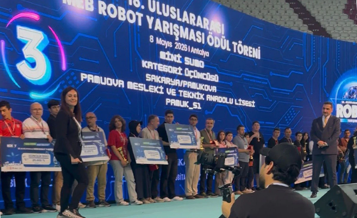 Sakarya&rsquo;ya Robotik Alanında T&uuml;rkiye Derecesi