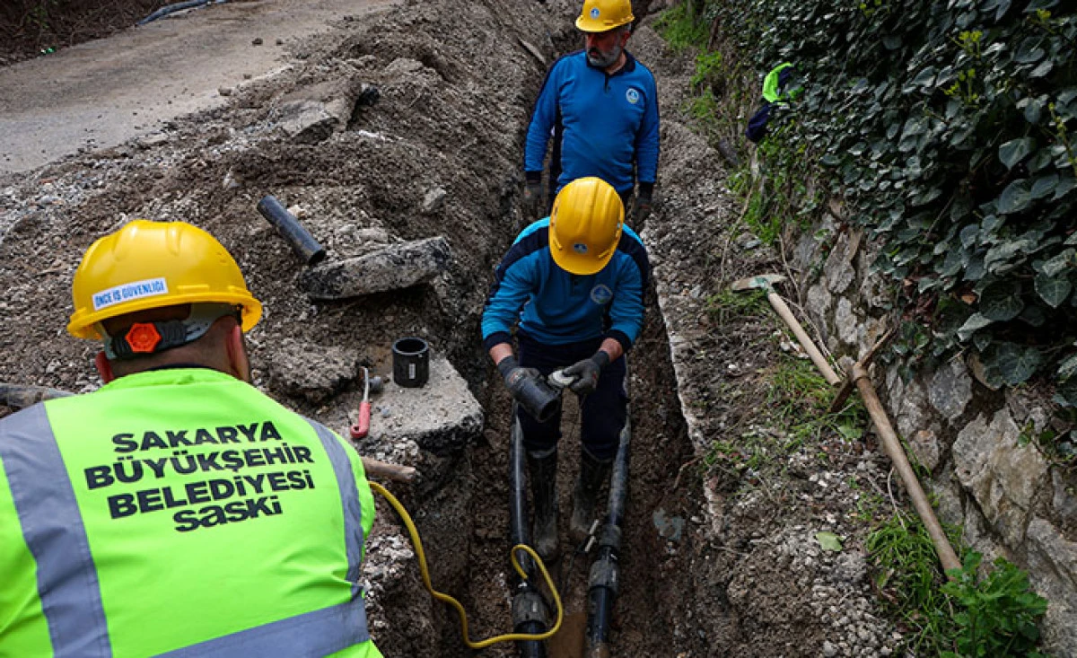 Sapanca&rsquo;da Kuru&ccedil;eşme&rsquo;nin İ&ccedil;me Suyu Hattı Yenilendi