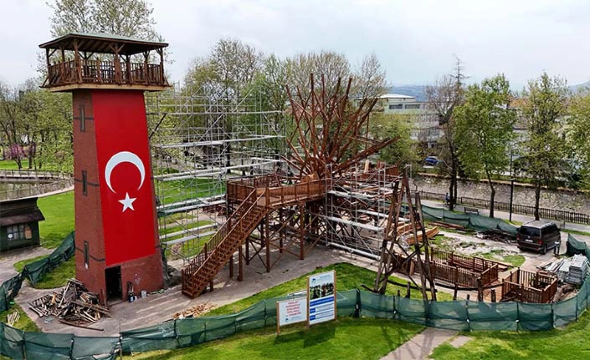 Şehrin K&uuml;lt&uuml;rel Simgesi Tarihi &Ccedil;ark&rsquo;ta Titiz &Ccedil;alışma Devam Ediyor