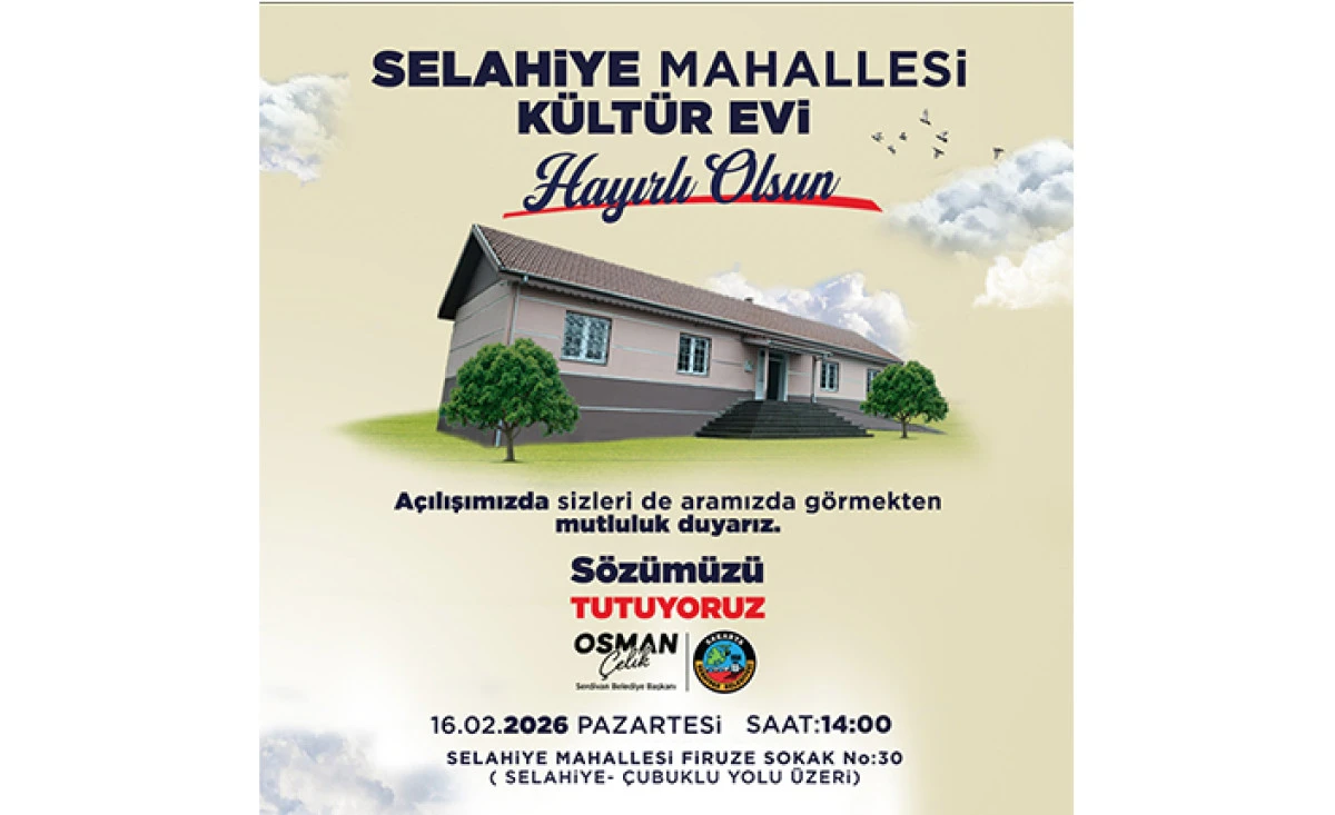 Selahiye K&uuml;lt&uuml;r Evi Kapılarını A&ccedil;ıyor