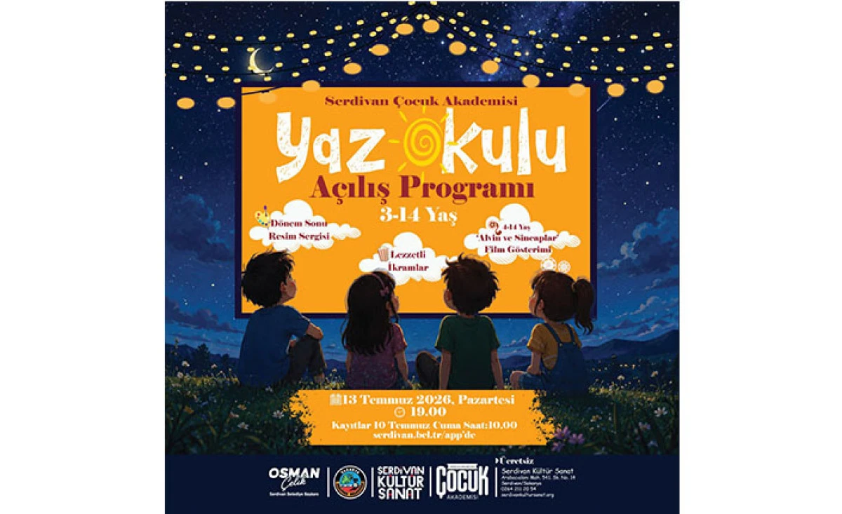 Serdivan &Ccedil;ocuk Akademisi Yaz Okulu Kapılarını A&ccedil;ıyor
