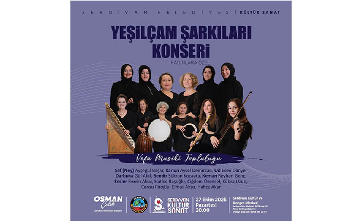 Serdivan'dan Kadınlara Özel Yeşilçam Şarkıları Konseri