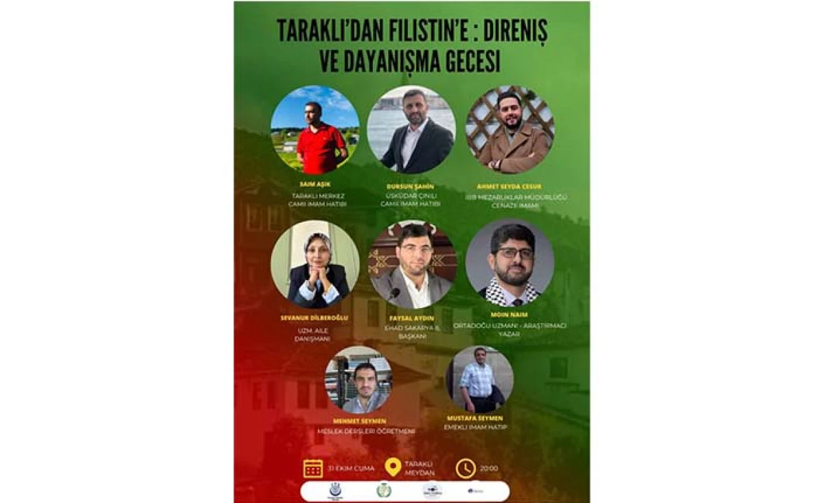 Taraklı’dan Filistin’e: Direniş Ve Dayanışma Gecesi