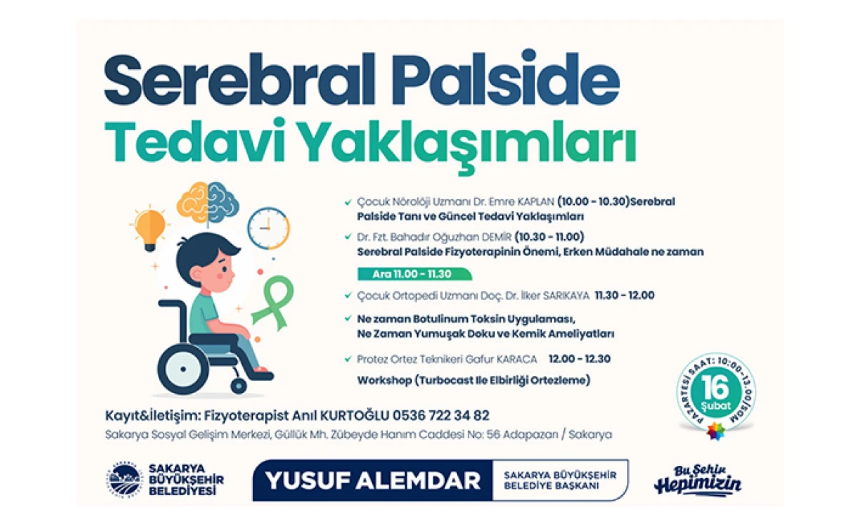 Uzmanlar Serebral Palsiyi Anlatacak: Farkındalık Programı 16 Şubat&rsquo;ta