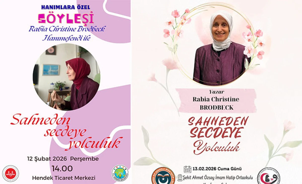 Yazar Rabia Chiristine Brodbeck s&ouml;yleşi programı D&uuml;zenlenecek