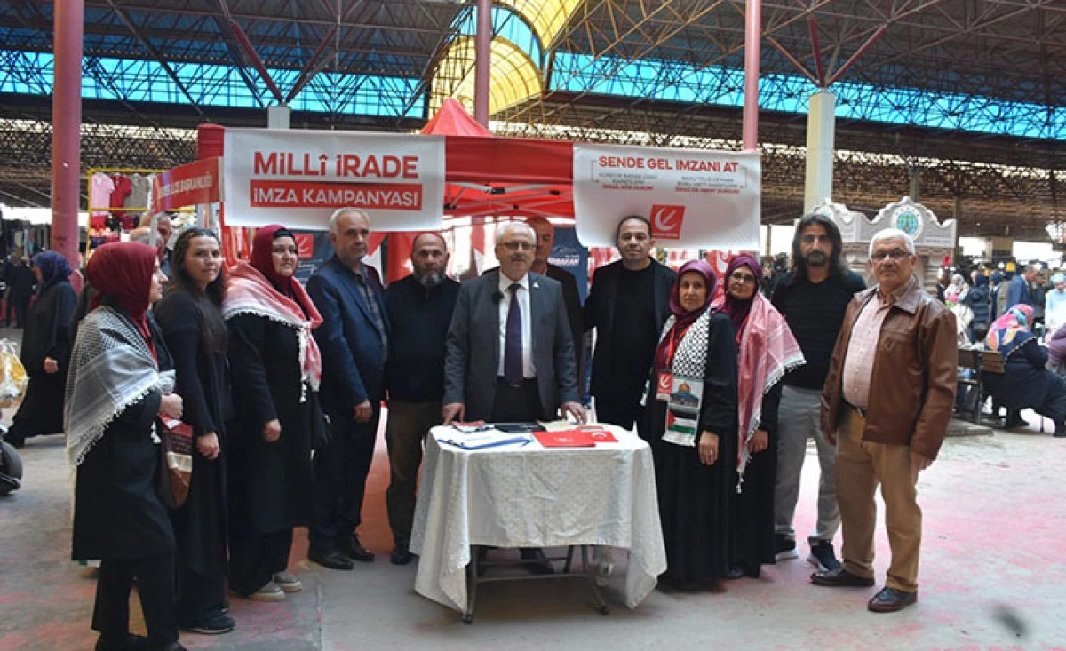 Yeniden Refah Partisi&rsquo;nden İmza Kampanyası